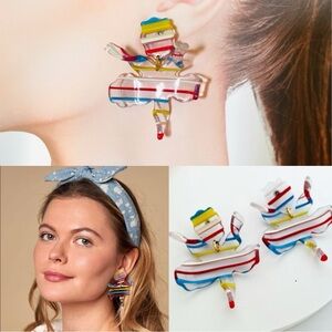 Lele Sadoughi Striped Earrings